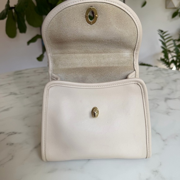 COACH Vintage Regina Top Handle Satchel Turnlock Crossbody Bag 9983 Bone Leather - Picture 5 of 16